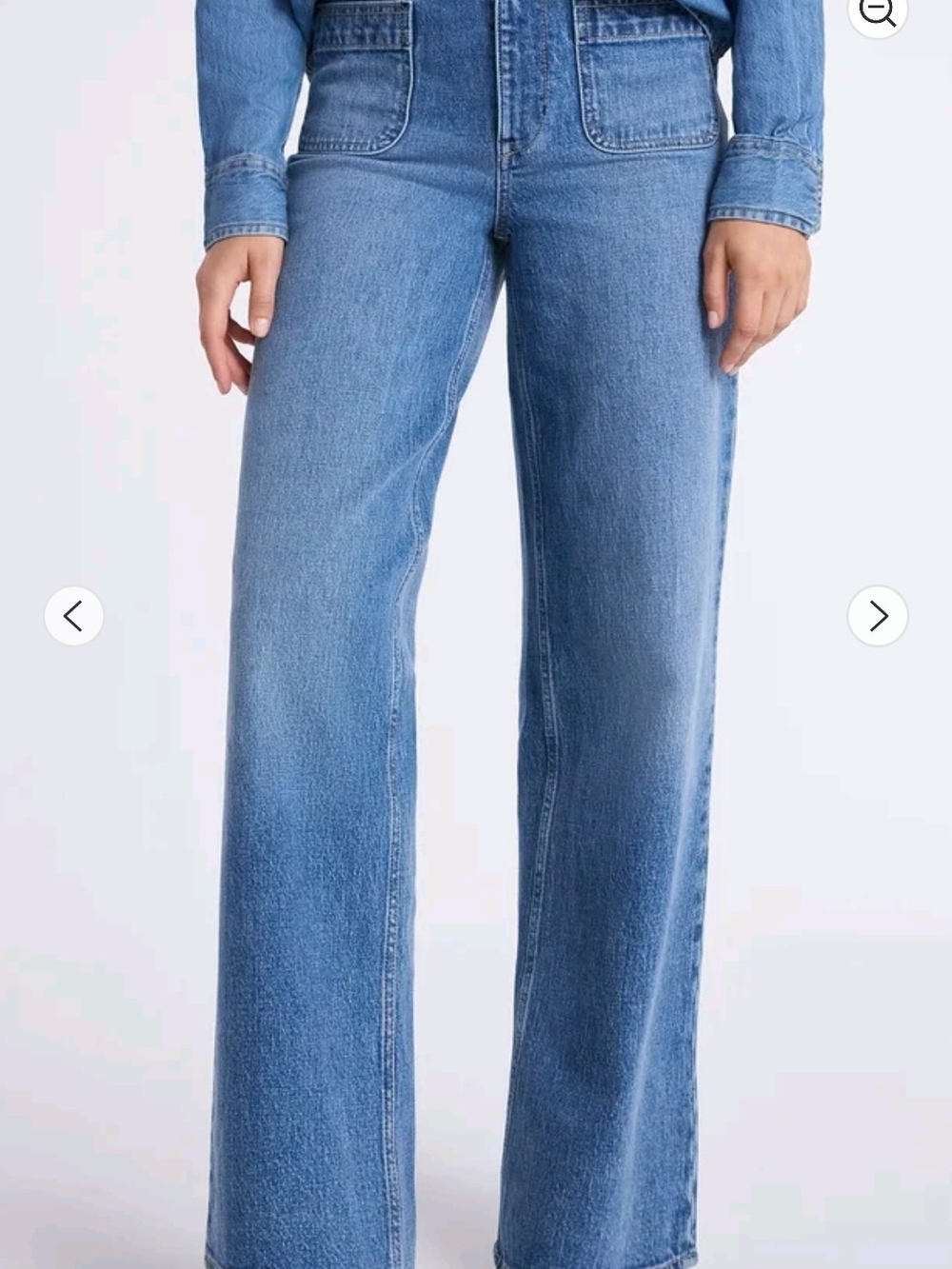 Free Assembly High Rise Patch Pocket Jeans